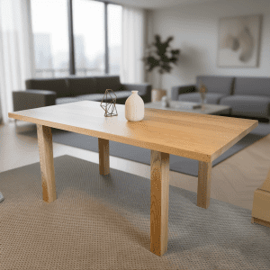 The London dining table is handmade from solid wood and designed for warm family dinners. Made in the Carpathians — a place where tradition meets modern design.
